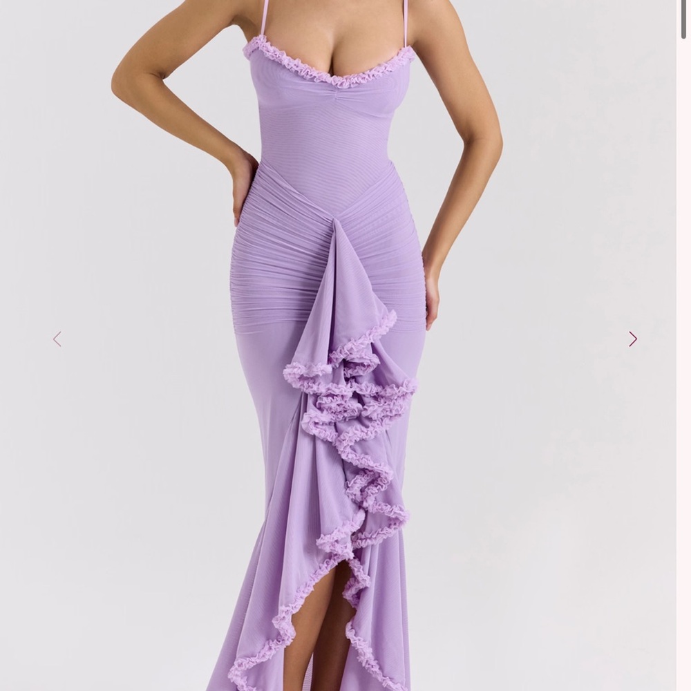 House of CB Lilac Asymmetrical Dress